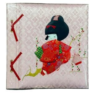 Tommy Photo‎ Album Oshie Textile Art Cover Maiko Geisha Silk Japanese Scrapbook